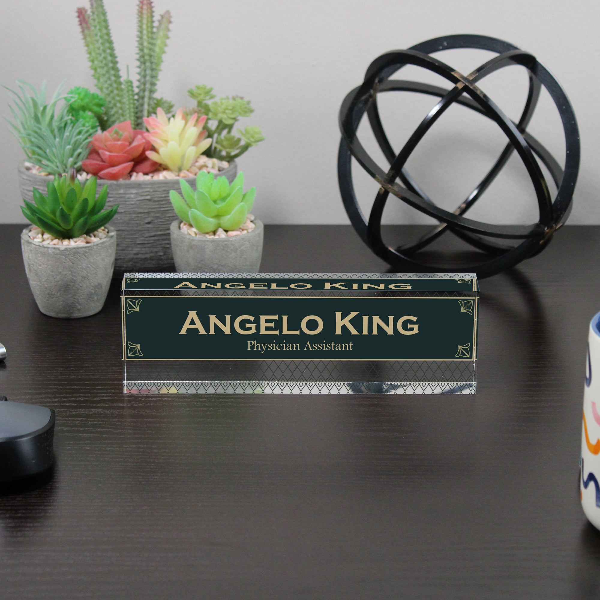 Personalized Acrylic Desk Name Plate – Elegant Handmade Design for Professionals and Gift-Giving - Image 6