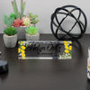 Personalized Acrylic Desk Name Plate with Yellow Floral Design – Custom Office Decor for Receptionists and Gift Giving - Image 6
