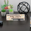 Personalized Acrylic Desk Name Block with Floral Design – Customizable for Teachers, Office Decor, and Thoughtful Gift Ideas - Image 6