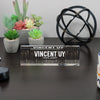 Personalized Art Deco Acrylic Desk Block - Custom Name Plate for Professionals and Gift Giving - Image 6