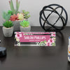 Personalized Floral Acrylic Desk Name Plate - Custom Office Decor for Budget Analysts and Professionals - Image 6