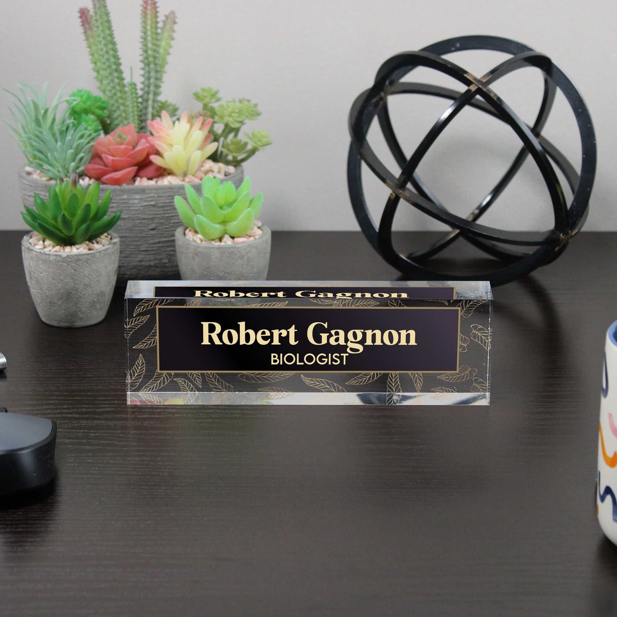 Personalized Acrylic Desk Nameplate - Custom Engraved Office Decor for Professionals, Teachers & More - Image 6
