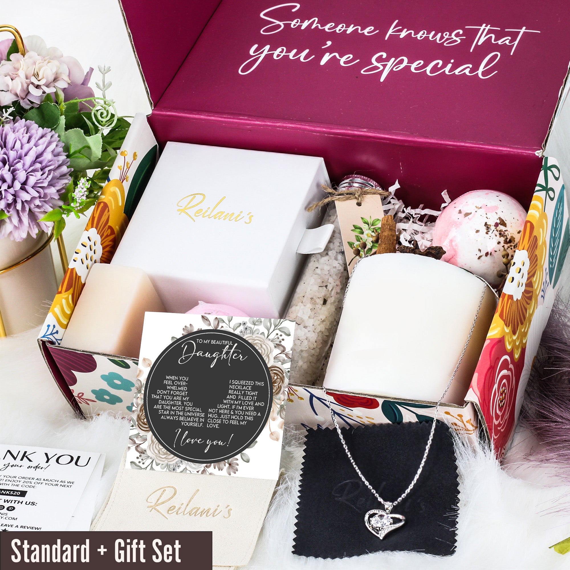 Personalized Daughter Necklace with Heartfelt Message Card - Elegant Knot Design, Premium Silver Craftsmanship - Ideal for Birthdays & Special Occasions - Image 6
