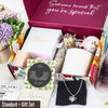 Personalized Name Necklace with Inspirational Message Card, Perfect Gift for Niece - Premium Silver Knot Design - Image 6