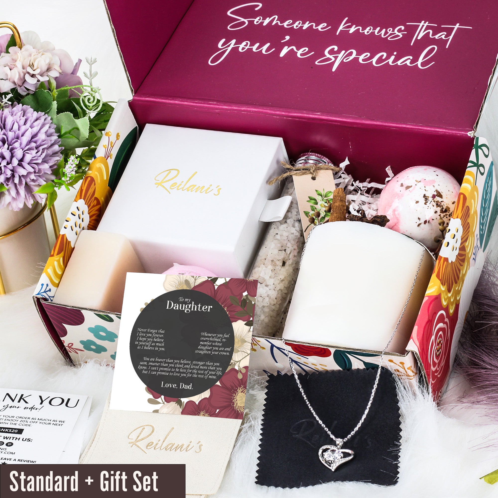 Personalized Infinity Knot Necklace with Heartfelt Message Card - Crafting Lasting Connections for Daughters - Image 6
