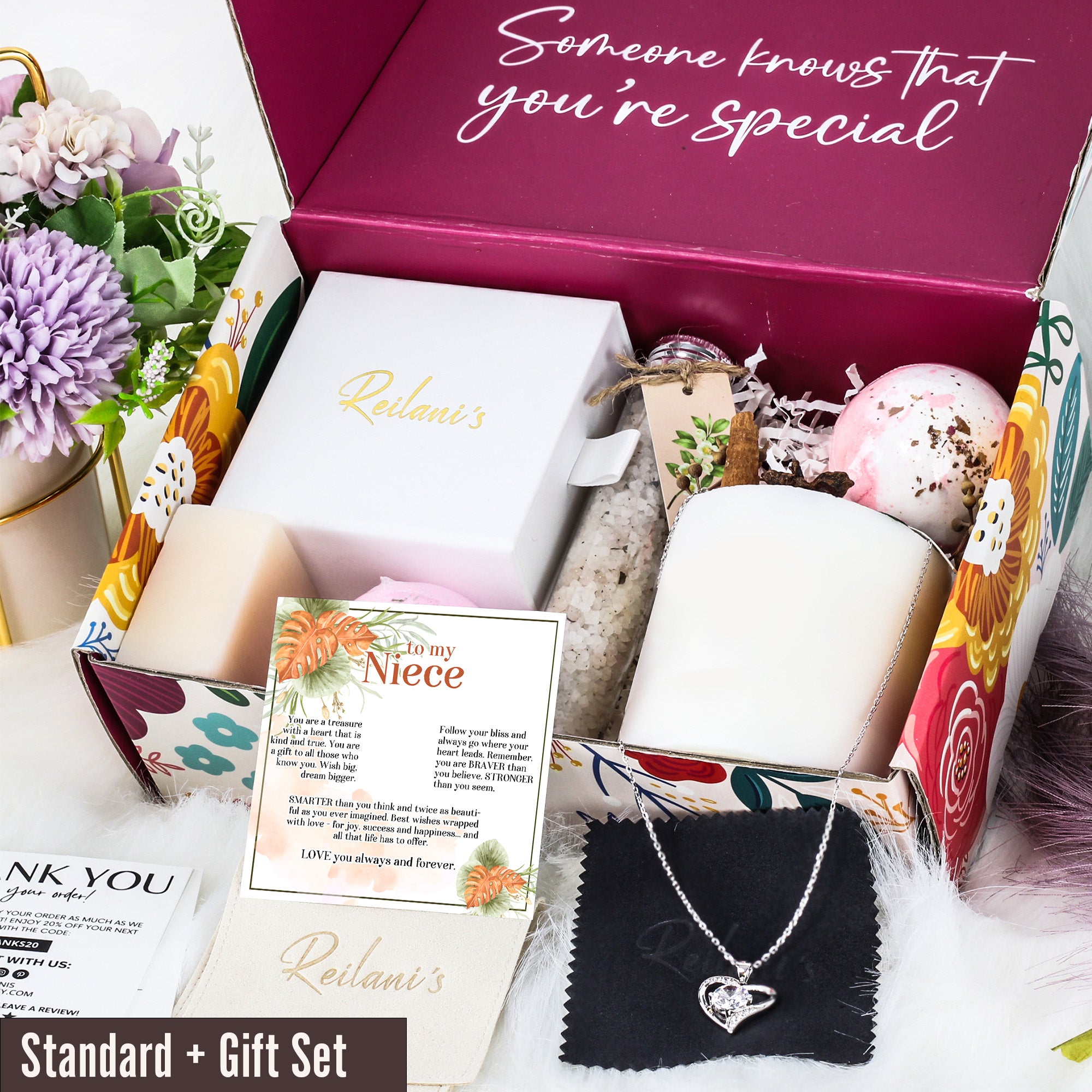 Heartfelt "To My Niece" Necklace - Personalized Gift with Inspirational Message Card and Elegant Design - Image 6