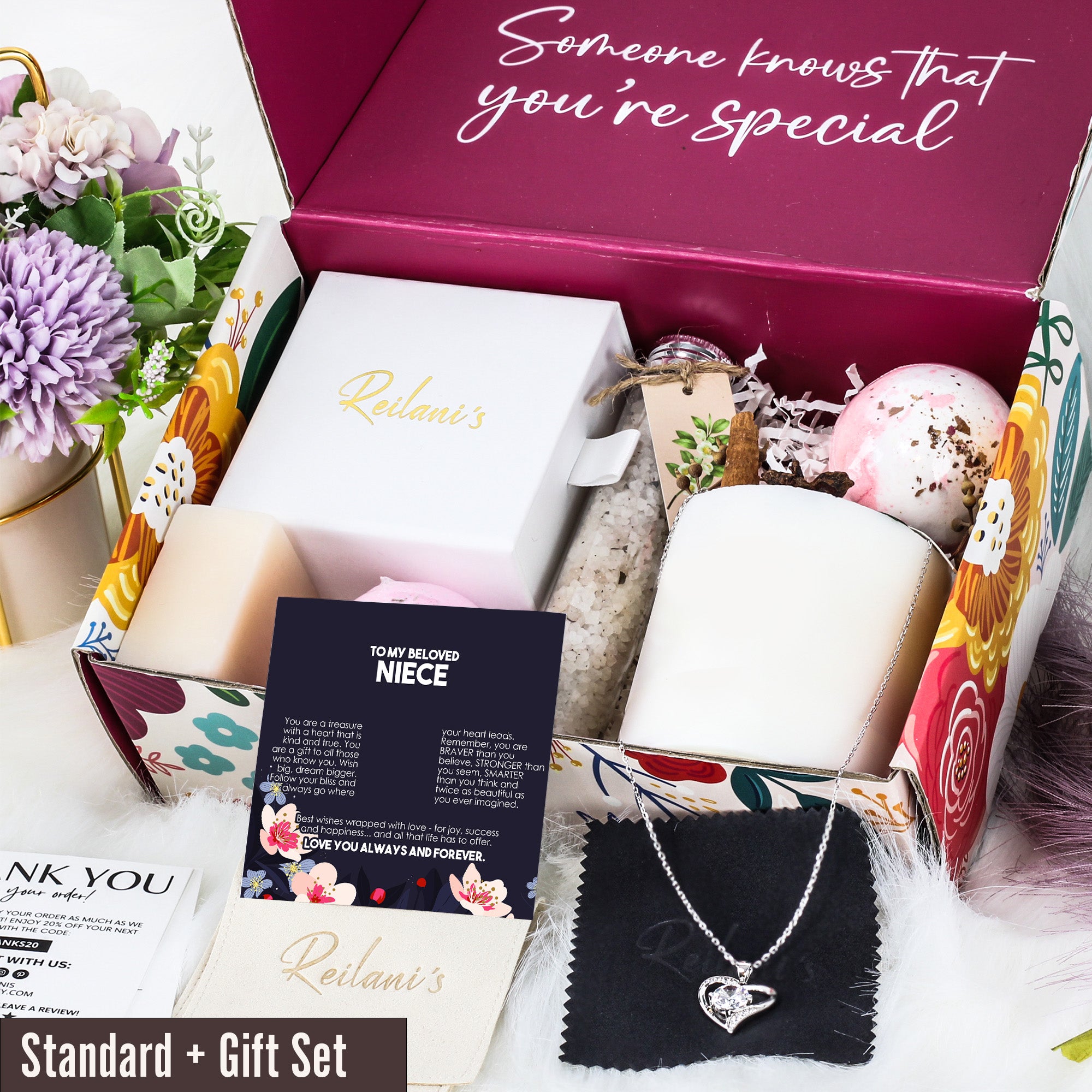 Elegant Personalized Necklace with Heartfelt Message Card for Beloved Niece – Exquisite Craftsmanship Perfect for Cherished Gifts - Image 6