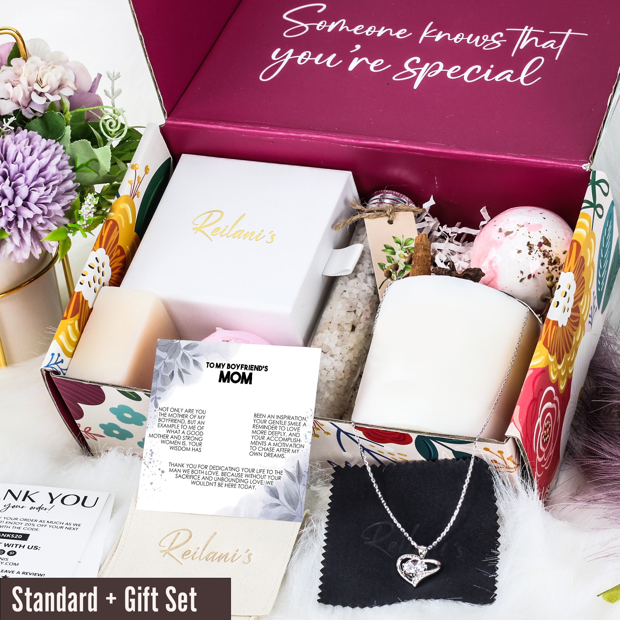 Elegant Personalized Message Card Necklace for Boyfriend’s Mom - Handcrafted Gift with Heartfelt Message - Image 6