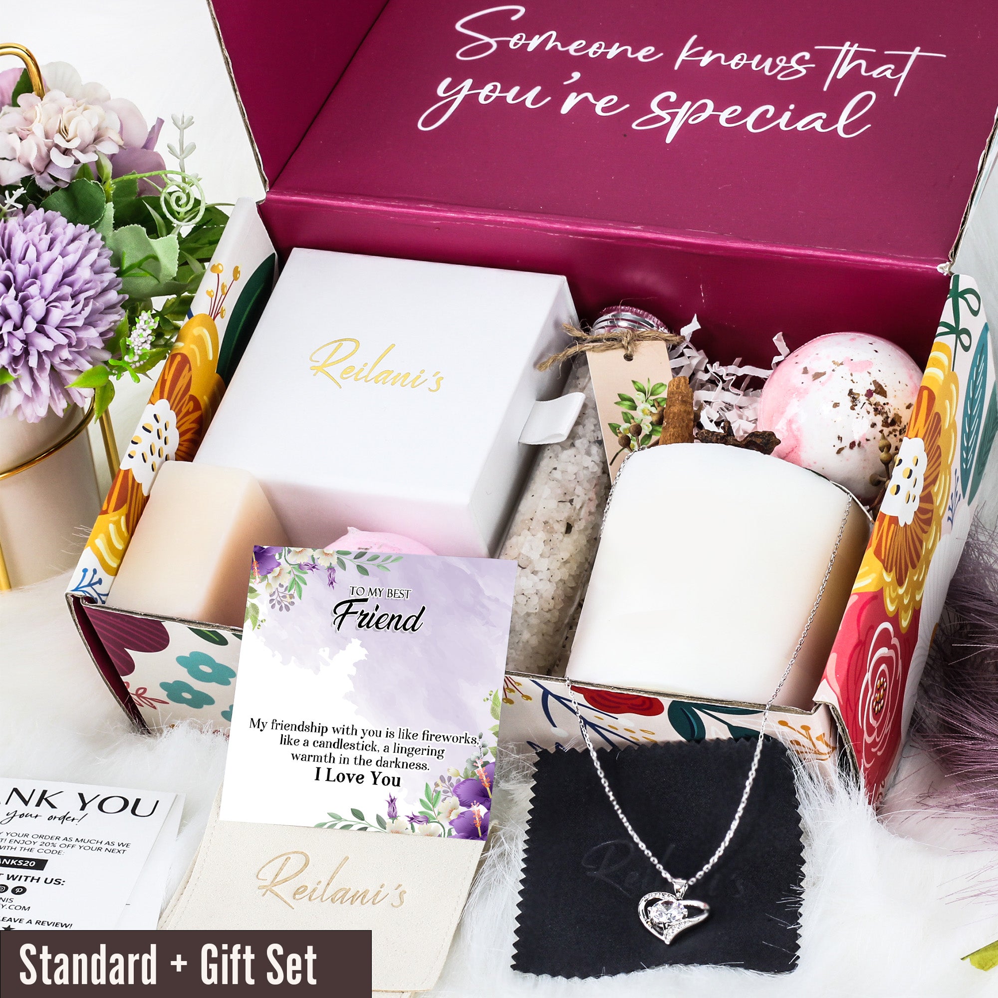 Personalized Sterling Silver Necklace with Message Card for Best Friend – Handcrafted Sentimental Jewelry Gift - Image 6