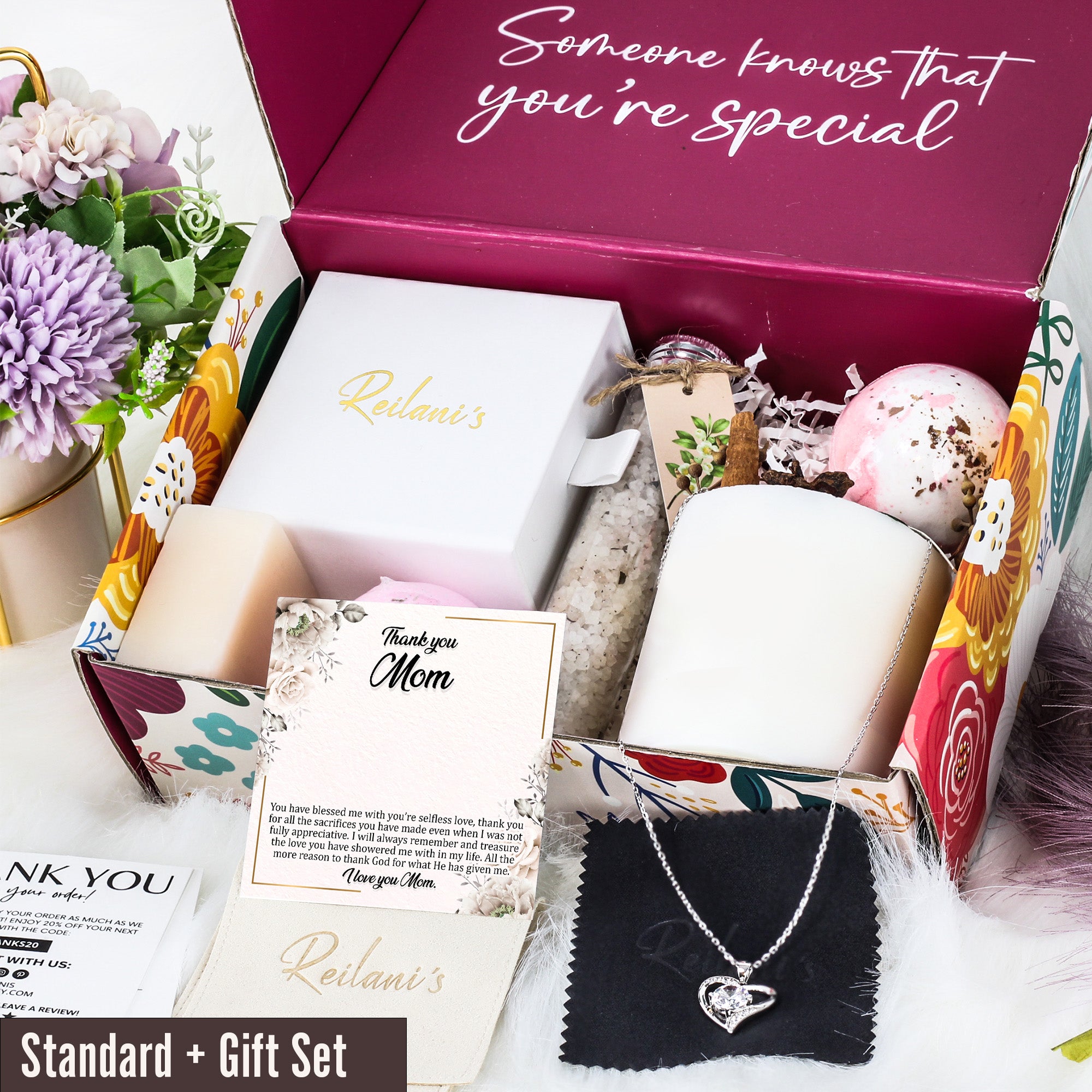 Personalized "Thank You Mom" Necklace with Elegant Knot Pendant - Expressive Gift for Mother's Day and Special Occasions - Image 6