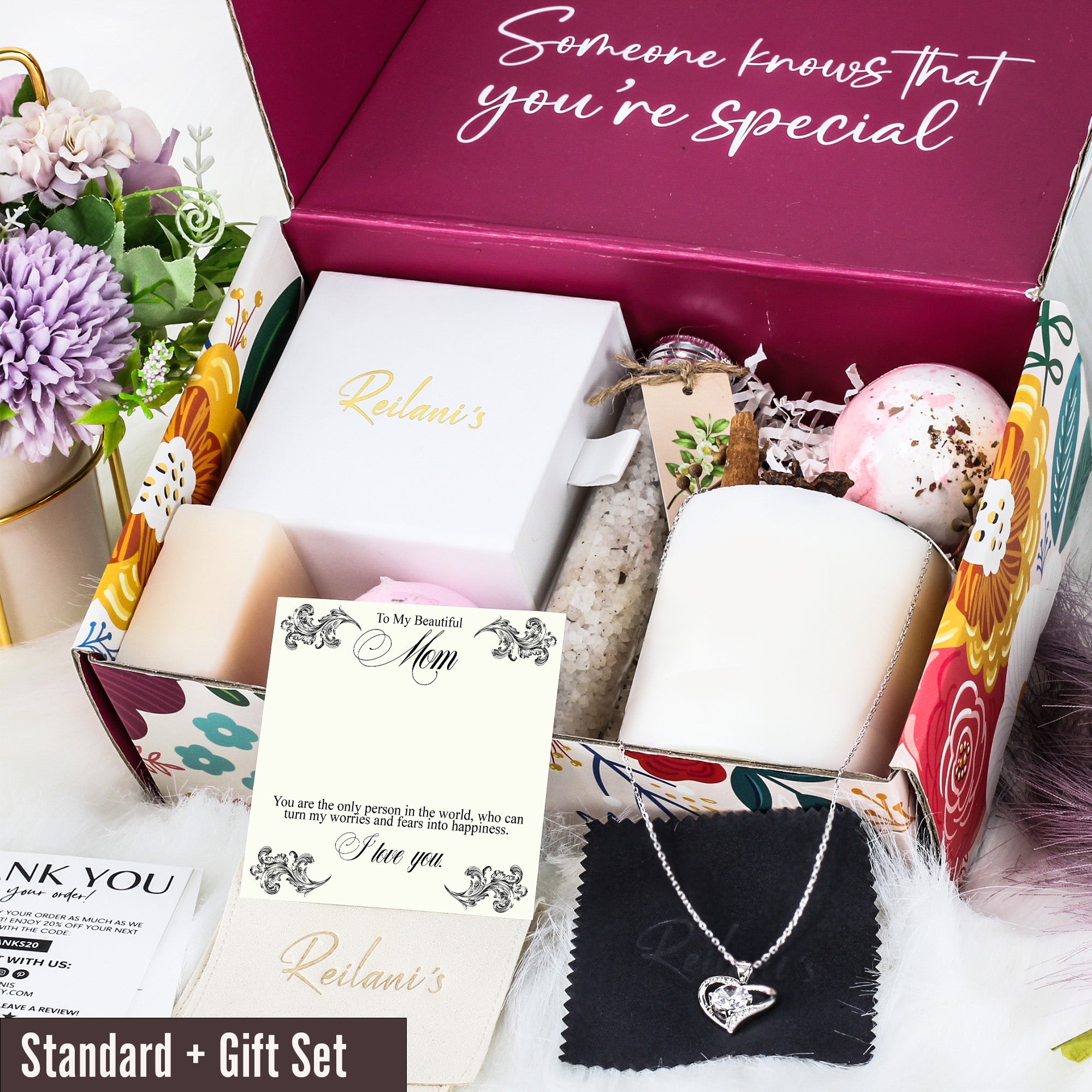 Elegant Personalized Necklace for Mom – Handmade Sterling Silver with Heartfelt Message Card – Perfect Mother's Day or Birthday Gift - Image 6