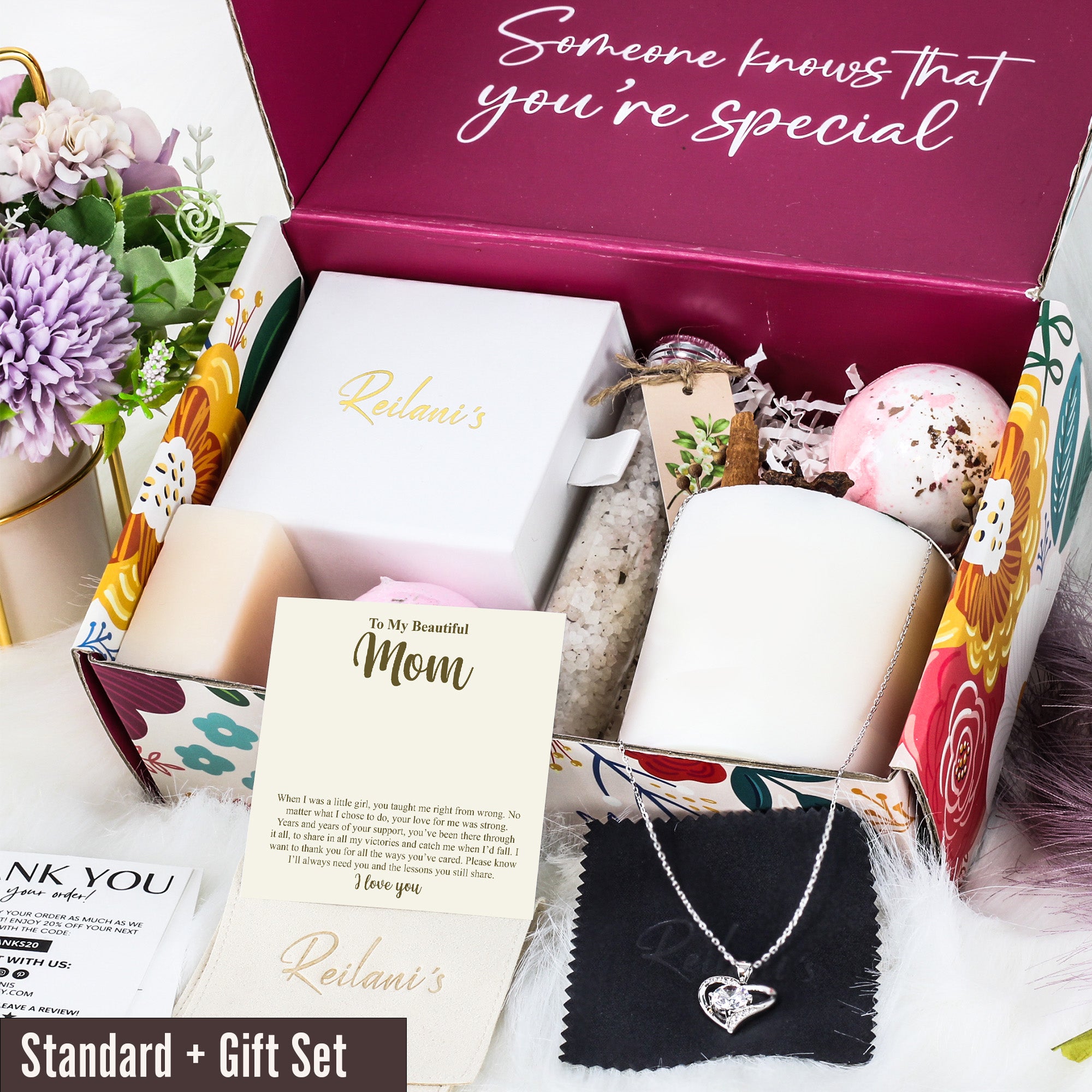 Heartfelt Mom Message Card Necklace - Personalized Silver Pendant for Mother's Day, Birthday, or Just Because - Image 6