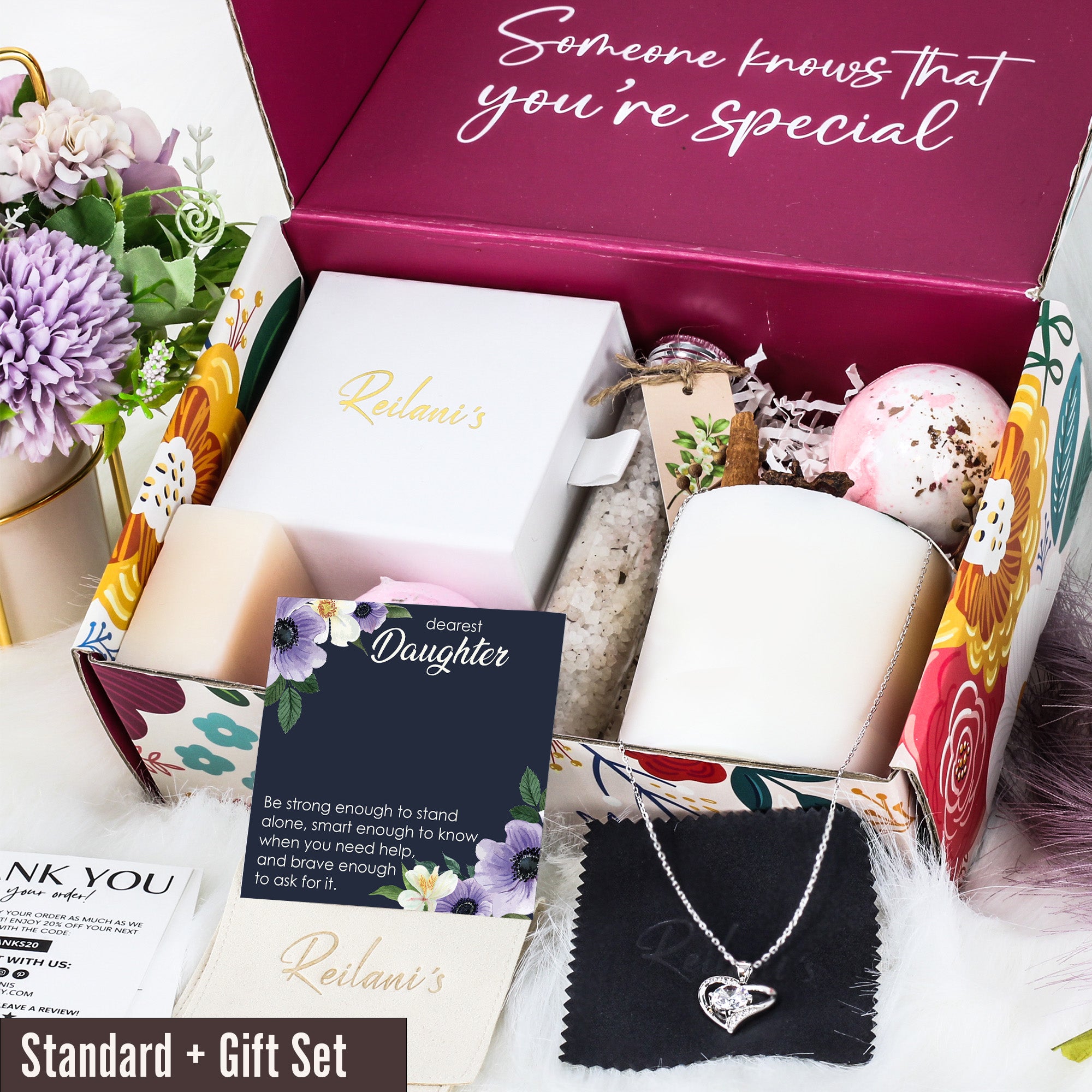 Elegant Personalized Daughter Necklace with Heartfelt Message Card - Handmade Gift for Special Occasions - Image 6