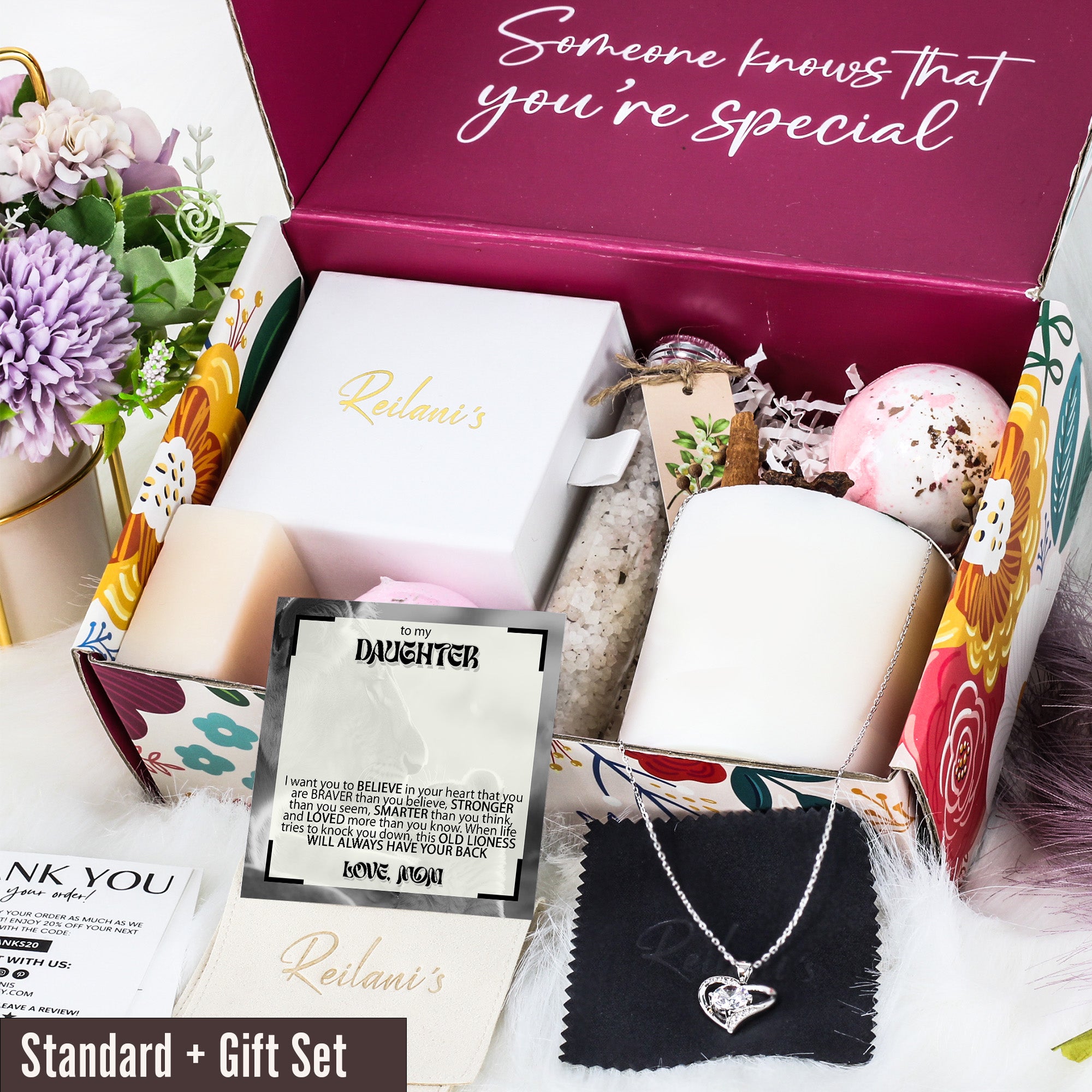Personalized Sterling Silver Knot Necklace with Heartfelt Message Card – Perfect Gift for Daughter's Special Moments - Image 6