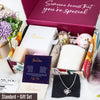 Personalized "To My Grandson" Message Card Necklace with Shimmering Knot Pendant – A Gift of Love and Encouragement - Image 6