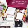 Personalized "Football Girlfriend" Necklace with Heartfelt Message Card - Sterling Silver Infinity Knot - Image 6
