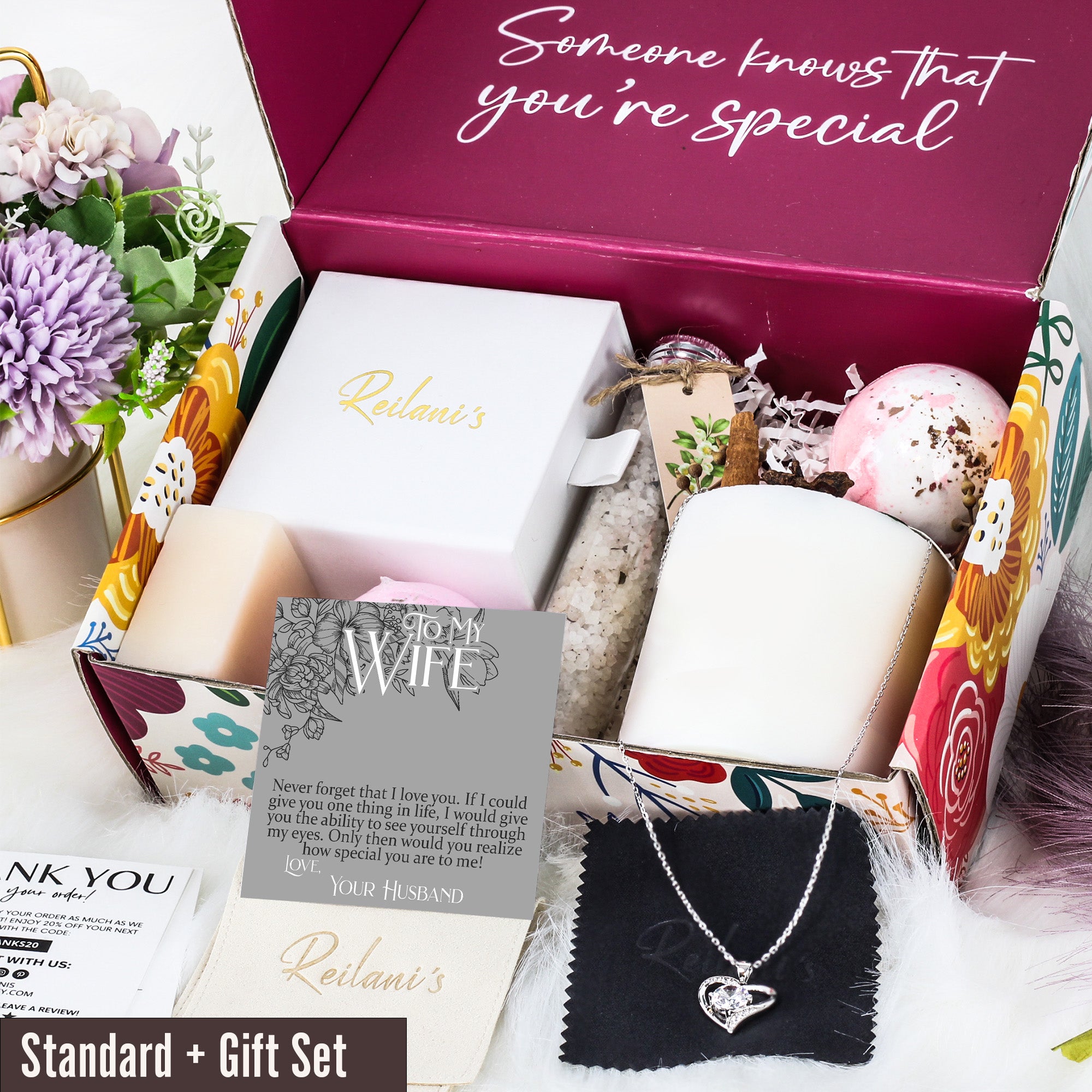 Personalized Love Knot Necklace for Wife with Heartfelt Message Card - Perfect Anniversary or Birthday Gift - Image 6