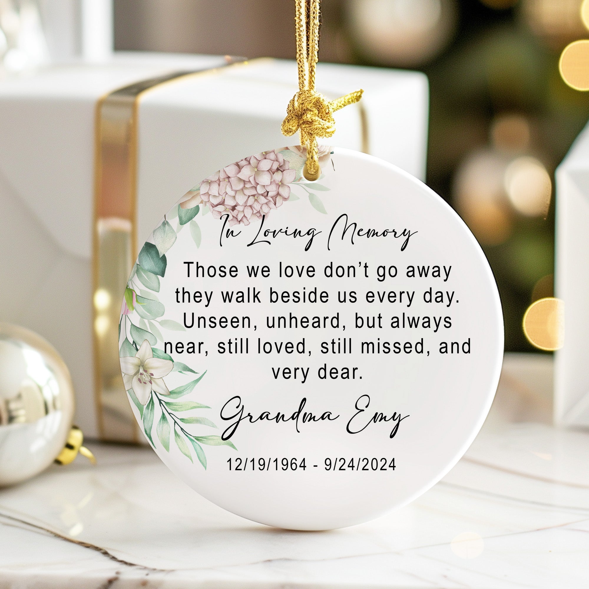 Personalized Memorial Ceramic Ornament – Custom In Loving Memory Keepsake for Cherished Ones - Image 6