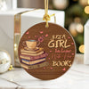 Personalized Ceramic Ornament - "Just a Girl in Love with Her Books" - Perfect Gift for Book Lovers, Handmade Craftsmanship - Image 6
