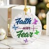Personalized "Faith Over Fear" Butterfly Ceramic Ornament – Handmade Inspirational Keepsake with Custom Options - Image 6