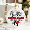 Personalized Merry Christmas Ornament for Parents-to-Be - Customized Baby Announcement Gift - Image 6