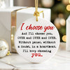 Personalized "I Choose You" Heartfelt Ceramic Ornament – Handcrafted Love Keepsake for Weddings, Anniversaries & Special Moments - Image 6