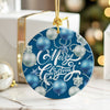 Elegant Personalized Merry Christmas Ceramic Ornament – Handcrafted Holiday Decor with Customization for the Perfect Gift - Image 6