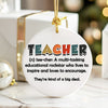 Personalized Teacher Appreciation Ceramic Ornament – Multi-Color Definition Design for Inspiring Educators - Image 6