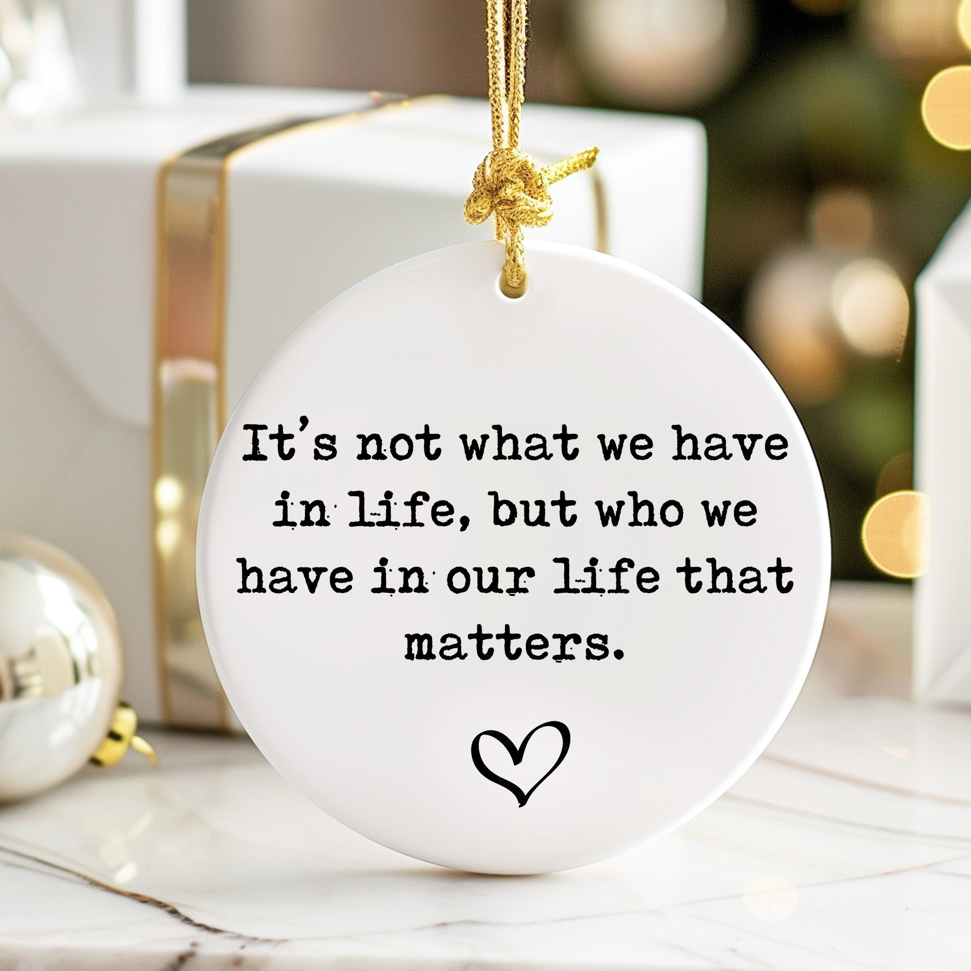 Personalized Ceramic Ornament with Heartfelt Quote - Perfect for Cherished Relationships & Special Occasions - Image 6