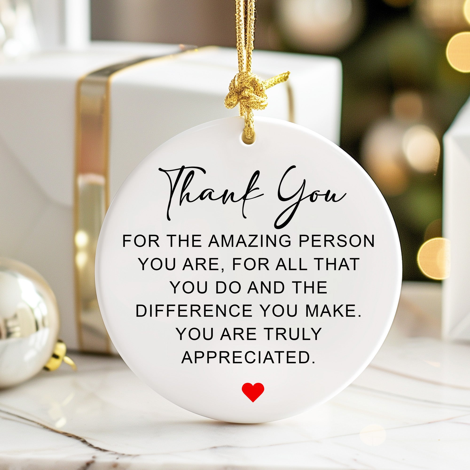 Personalized Ceramic Ornament – Heartfelt Appreciation Gift for Loved Ones | Elegant Design & Quality Craftsmanship - Image 6