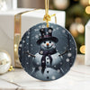 Personalized Snowman Ceramic Ornament – Handcrafted Winter Wonderland Decoration with Customizable Elements for Unique Holiday Gifts - Image 6