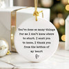 Thoughtful Ceramic Ornament with Heartfelt Message - Perfect Personalized Gift for Special Occasions - Image 6