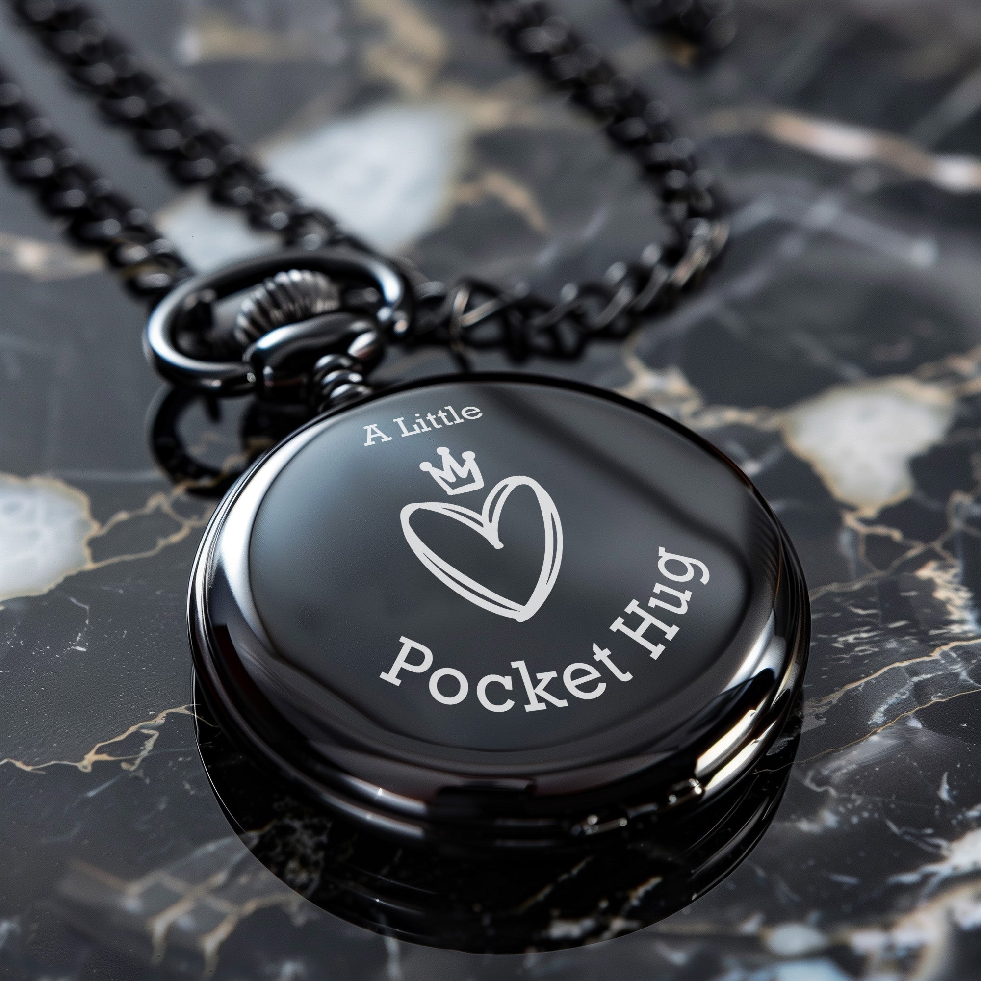 Personalized Pocket Hug Keepsake Watch – Custom Engraved Gift for Loved Ones, Heartfelt and Unique - Image 6