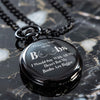 Personalized Engraved Pocket Watch with Humorous Message – Perfect Gift for Wife, Girlfriend, or Best Friend - Image 6