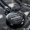 Elegant Personalized Pocket Watch - "With God, All Things Are Possible" - Inspirational Gift for Special Occasions - Image 6