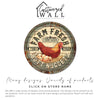Personalized Farm Fresh Eggs Round Metal Sign - Rustic Chicken Decor, Custom Farmhouse Gift - Image 6