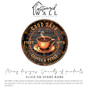 Personalized Rustic Coffee & Peace Metal Sign - Handcrafted Round Decor for Coffee Lovers - Image 6