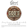 Personalized "God's Country" Round Metal Sign - Rustic Christian Decor for Home, Perfect Custom Gift for Loved Ones - Image 6