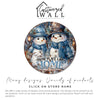 Personalized Snowman Metal Sign – Handcrafted Round Winter Decor | "Snow Place Like Home" - Customizable Holiday Gift - Image 6
