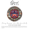 Personalized Patriotic Metal Wall Sign - "God Bless America" - Customizable Round Decor for Home or Gift - Image 6
