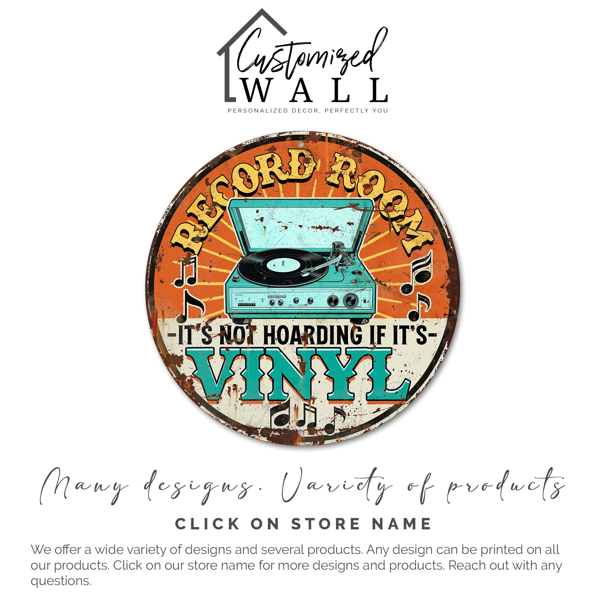 Personalized Retro Vinyl Record Metal Sign – Perfect Gift for Music Lovers and Collectors - Image 6