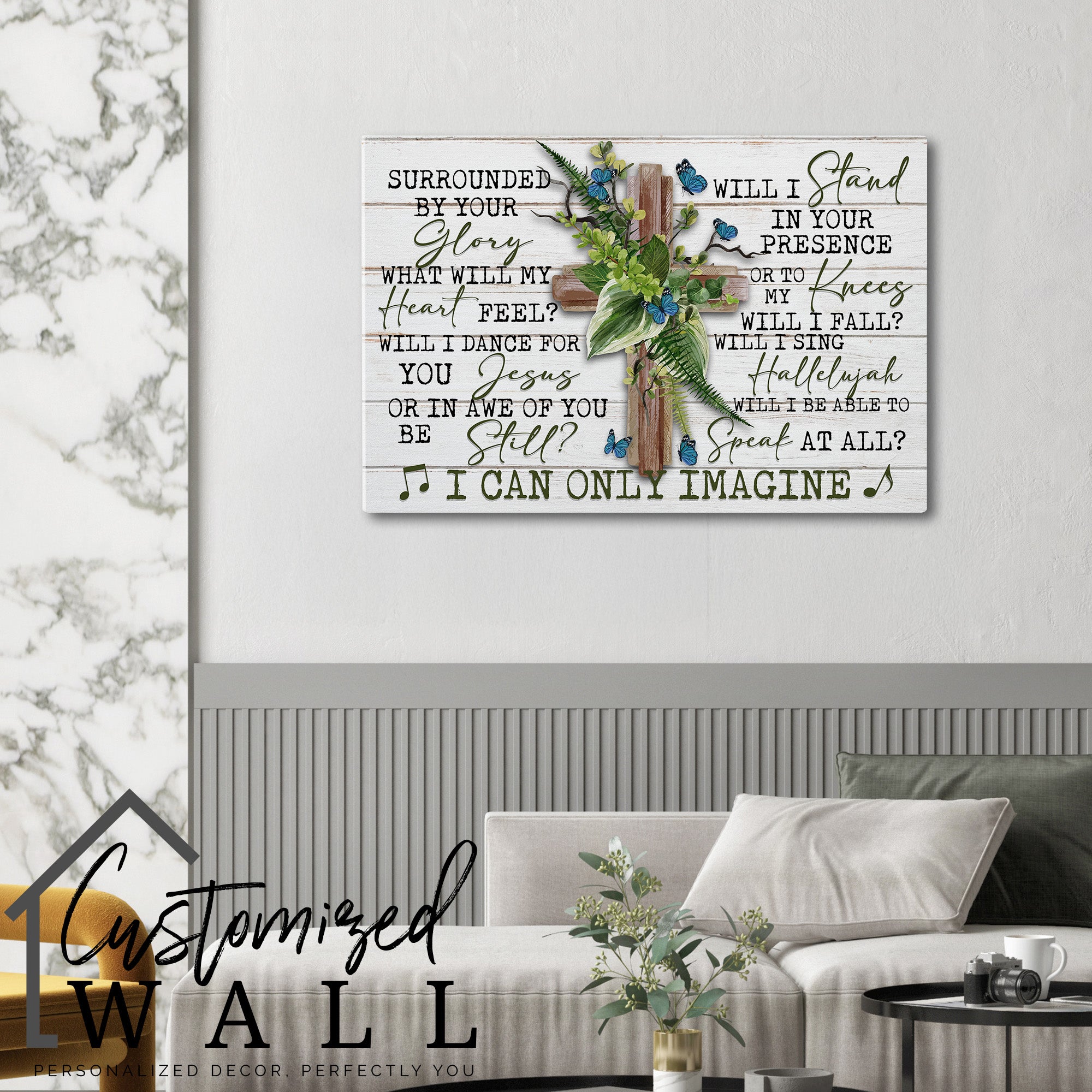 Personalized Inspirational Canvas Art with Cross and Floral Accents – Perfect for Home Decor, Gifts, and Spiritual Encouragement - Image 6
