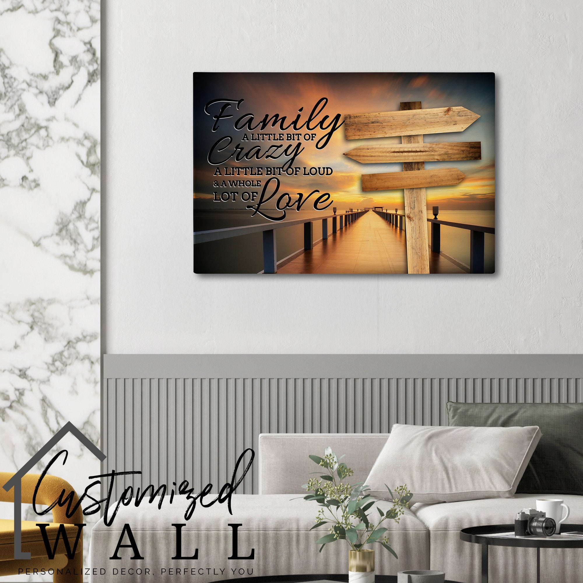 Personalized Family Quote Wrapped Canvas - Handmade Wall Art with Heartfelt Message, Perfect for Home Decor & Gift-Giving - Image 6