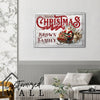 Personalized Christmas Canvas with Santa Sleigh - Custom Family Name Holiday Decor - Image 6