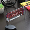 Personalized Floral Acrylic Desk Name Block - Elegant Custom Gift for Copy Editors & Professionals - Image 7