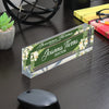Personalized Acrylic Desk Name Plate with Floral Accents - Customizable Office Decor for Doctors and Professionals - Image 7
