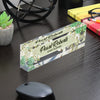 Personalized Floral Acrylic Desk Block for Event Planners - Custom Name Gift with Elegant Floral Design - Image 7