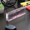 Personalized Executive Assistant Acrylic Desk Block - Elegant Floral Design for Custom Office Decor and Unique Gift Giving - Image 7