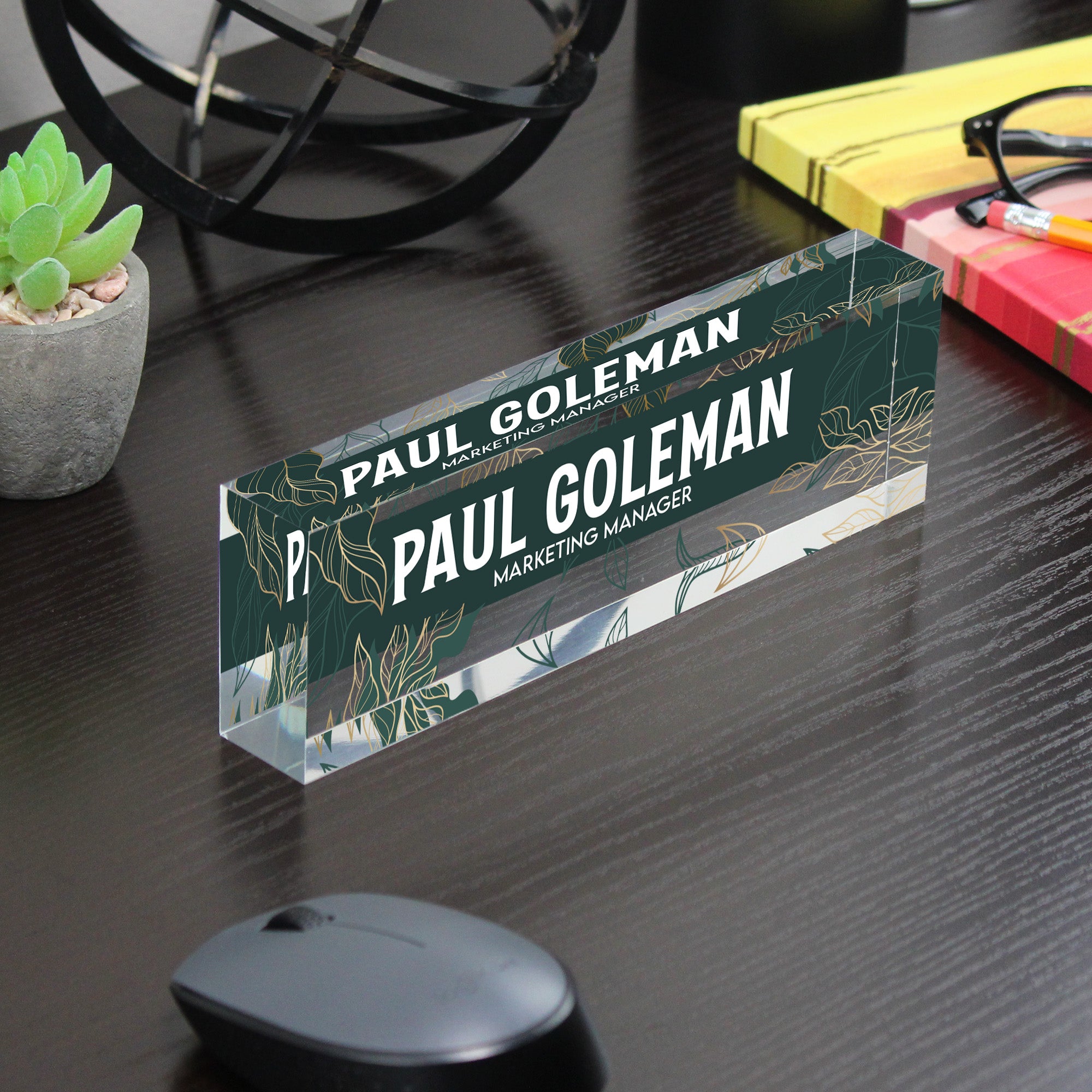 Personalized Acrylic Desk Nameplate - Custom Handmade Office Decor for Professionals & Gift Giving - Image 7