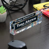 Personalized Floral Acrylic Desk Name Block - Customizable Office Decor for Stylish Professionals - Image 7